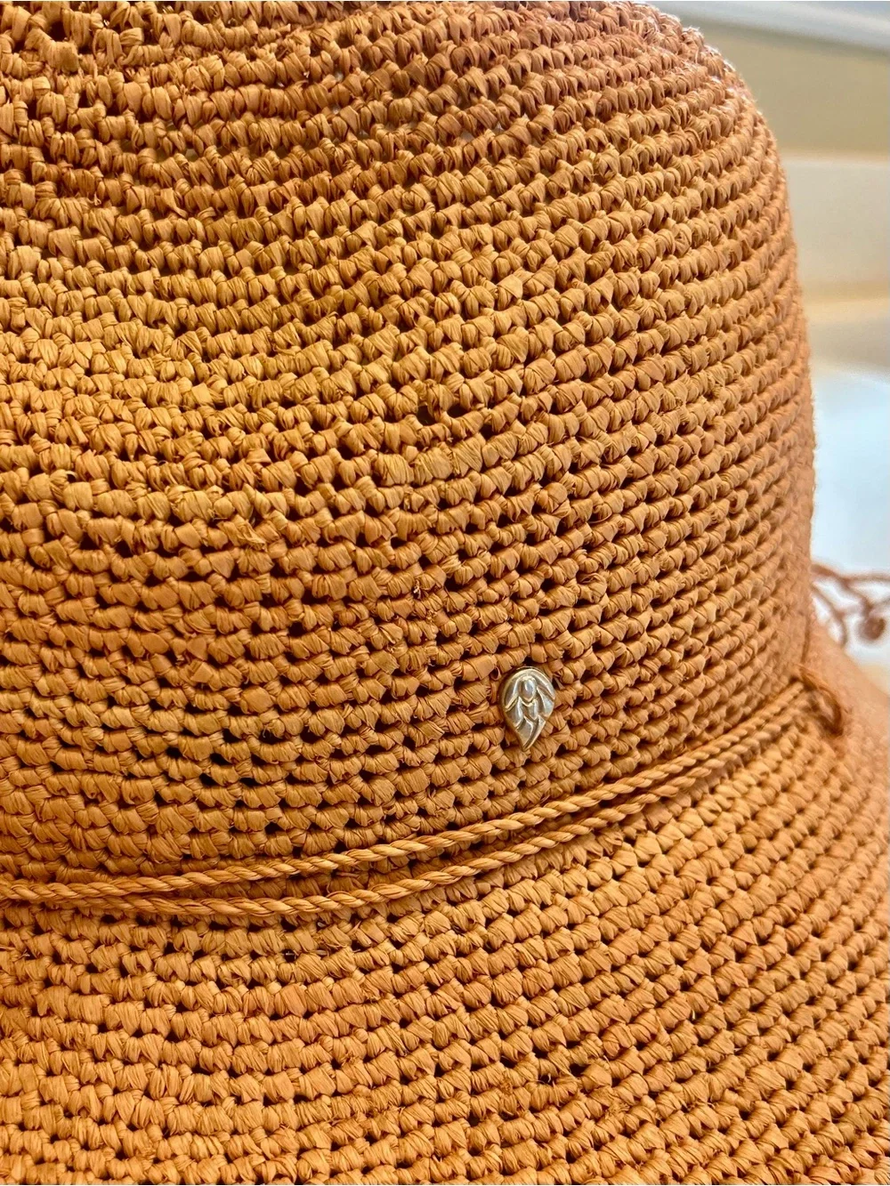 Helen Kaminski 100% Raffia Sun Hat Adjustable Rollable One-Size Luxury - Picture 7 of 9